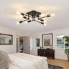 ASGYISA 8-Lights Semi Flush Mount Ceiling Light Fixture Modern Metal