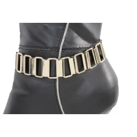 Alwasytyle4you New Women Metal Boot Chain Gold Bracelet Anklet Shoe Long Plates Charm Jewelry