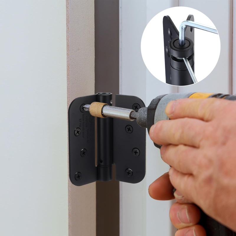 Yaocom 10 Pcs Self Closing Door Hinge 3.5'' Spring Loaded