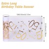 Nicola Gold Table Runner, 50th Birthday Table Runner, 15M Extra