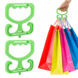 QWLWBU 2 Pack Grocery Bag Carrier,Heavy Duty Grocery Bag Holder,Shopping Bag Holder Handle Each Holds Up to 100lbs,Comfortable Grip for Carrying Shopping Bags, Grocery Bags, Buckets & More