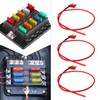 EMSea 4PCS Standard/ATC Plug-In Fuse 10A with Cable Tap Line