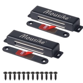 Mousike Magnetic Door Catch，70lb Stainless Steel Cabinet Door Magnets with Strong Magnetic for Kitchen Cupboard Wardrobe Closet Cabinet Door Drawer Latch
