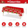 2 Pack Plastic Christmas Table Cloth Rectangular 54 x 108