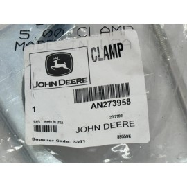 John Deere Clamp AN273958 5.00 Inch Exhaust Filtration 89559K Made in USA OEM