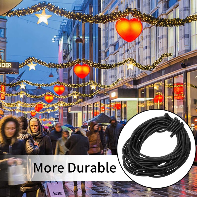 1/4" x 25' Elastic Bungee Shock Cord - Kayak Stretch