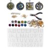 Crystal Epoxy Mold Kit DIY Alphabet Number Silicone Mould Necklace