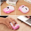Dpisuuk Cute Puppy Rechargeable Silent Wireless Mouse (Pink)
