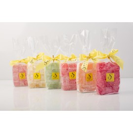 Sweetland London Rose Turkish Delight Bag | 200g | A Tropical Mediterranean Flavour Fusion | Made in our London Bakery | Gift for Loved Ones