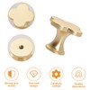 MOROBOR 6PCS Four-Leaf Clover Handle, Creative Cabinet Drawer Pulls Multifunctional