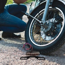 iplusmile Motorcycle Tail Light Assembly High Brightness Led Running Brake Light Shock-resistant Design Versatile for All Riding Conditions Safety Visibility