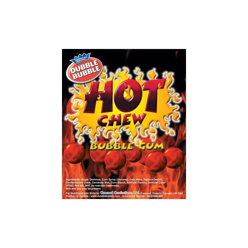 SweetGourmet Hot Chew Cinnamon Bubble Gum Balls | 5 Pounds