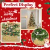 TPCSCH Gold Christmas Tree Collars Sparkle Xmas Tree Ring Large