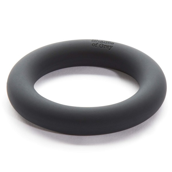 Fifty Shades of Grey A Perfect O Silicone Love Ring in Black - Lightweight - Petite Size