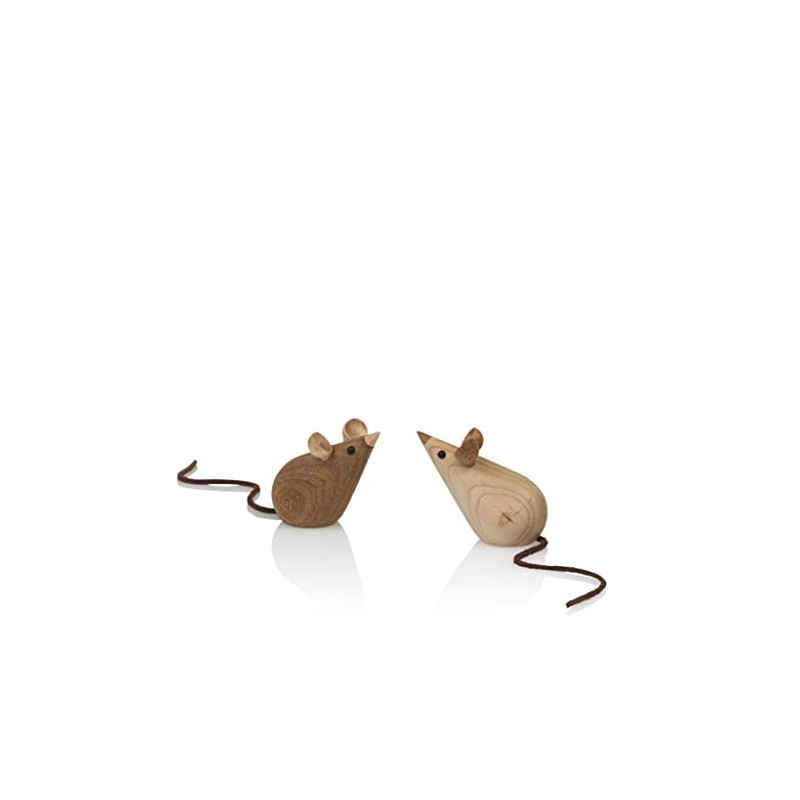 Lucie Kaas Skjode SK03 Wooden Mice Figures 5.5 cm Set