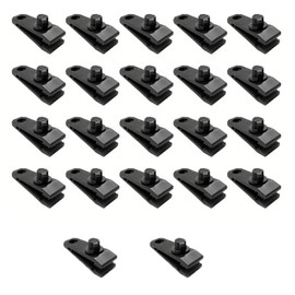 22pcs Tarp Clips - Heavy Duty Tarpaulin Clips for Camping, Tents, and Outdoor Use - 3 x 2.5 x 8 cm Durable Tent Clamps - Secure and Waterproof Design for Tarps, Covers, and Sheets