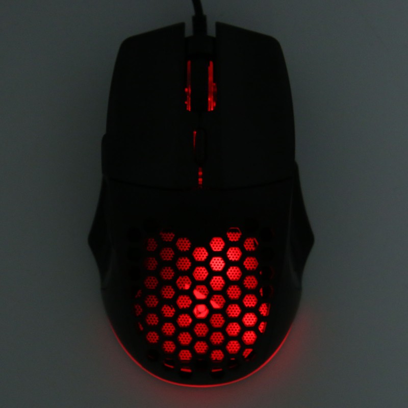 Honeycomb Mouse RGB Wired Gaming Mouse Lightweight Quick Answer RGB