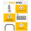 25 Pcs Distribution Rings Aluminum D Ring for Sorting Out