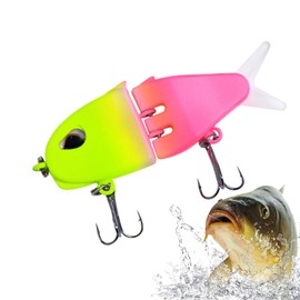 Fishing Lures Jointed, Fake Realistic Swimbait for Saltwater, Lightweight Fishing Supplies Lures for Trout, Freshwater, Saltwater, Pan Fish