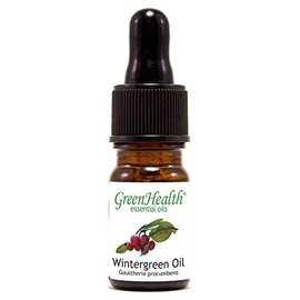 GreenHealth Wintergreen Essential Oil – 100% Pure & Natural – 5 ml (1/6 fl oz) – Undiluted Aromatherapy Oil in Amber Glass Bottle