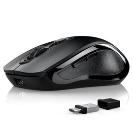 Lveheay Wireless Computer Mouse Black