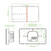 Smart Thermostat Slide Bar Timing Programmable Negative LCD Wifi Voice