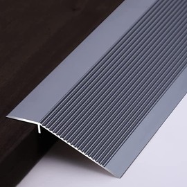Wheelchair Ramp Non-Slip Threshold Strip Door Floor Transition Strip Metal Threshold Ramp Reducer Door Ramp Floor Reducer Height 1-4 cm Ascent Channel for Sweeping Robot Luggage