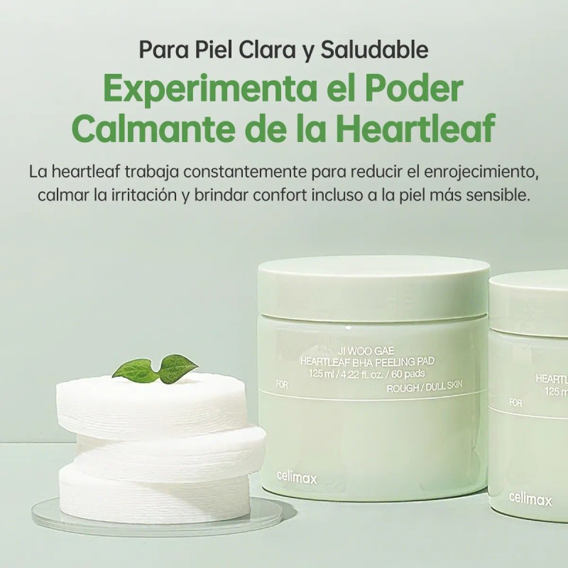 Celimax Heartleaf Bha Peeling Pad Exfoliante Calmante 60uds