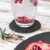 Argon Tableware Round Slate Coasters - 10cm - 6 Piece