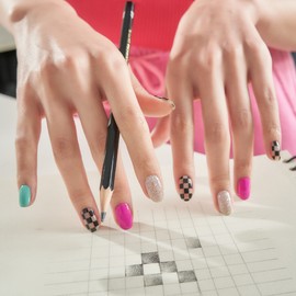 EDGEU [EDGEU]Racing Check Nail Strips