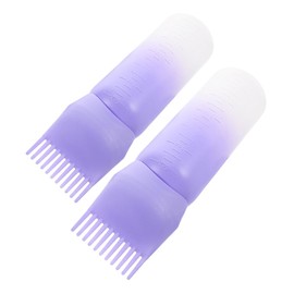 Baluue 2pcs Hair Dye Applicator Brush Bottle Gradient Hair Coloring Tool for Easy Dyeing and Conditioning Versatile Salon Quality