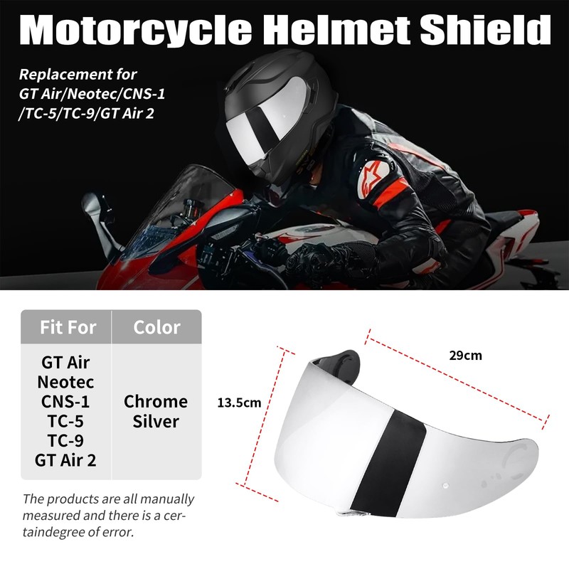 VCOROS GT Air Helmet Visor Replacement, CNS-1 Face Shield Compatible