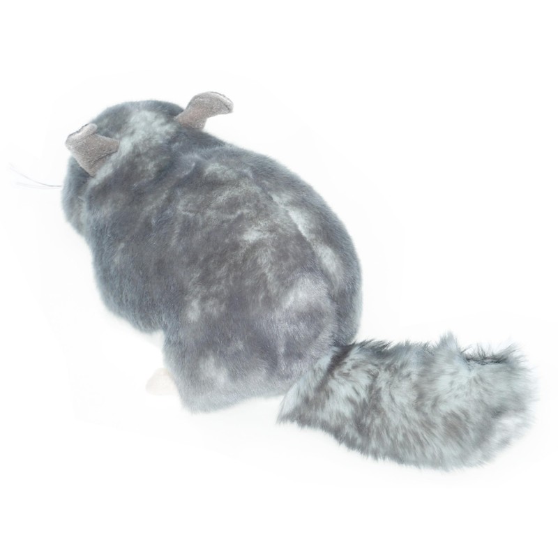 tachi Cuddly toy, plush toy, chinchilla, grey, white, lying down