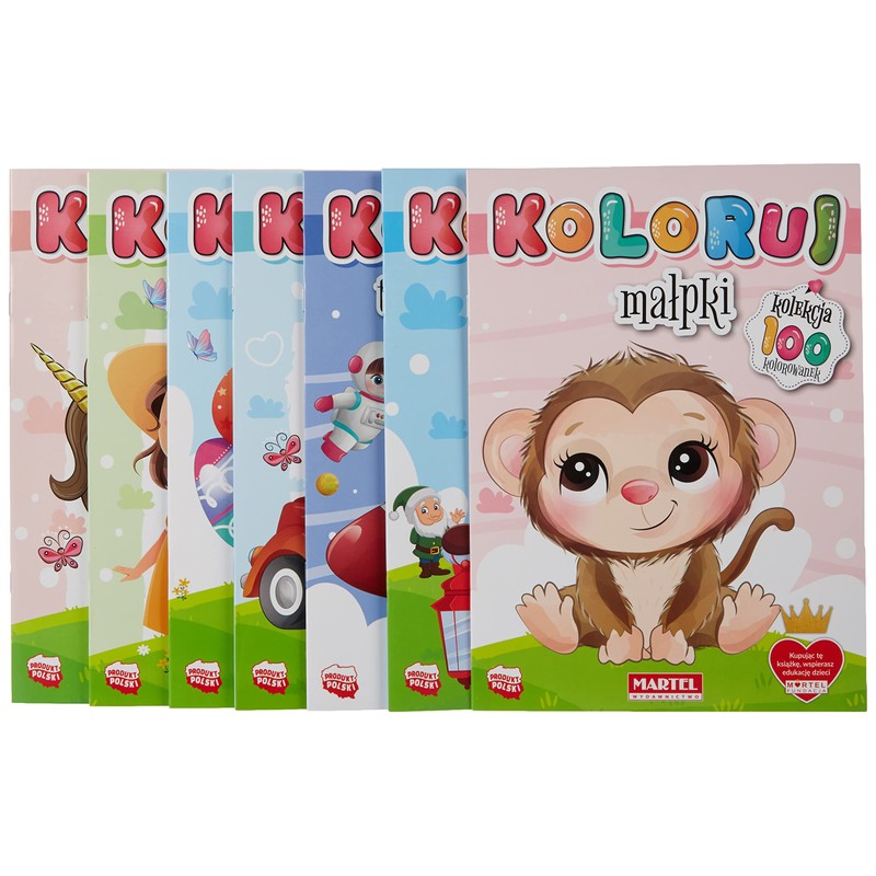Kolekcja 100 kolorowanek Koloruj