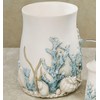 Touch of Class Coral Treasures Coastal Wastebasket Waste Basket