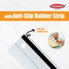 8 Inch Aluminum Non Slip Rulers for Drawing, Set of