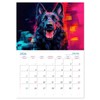 German Shepherd - Artwork (Monthly Wall Calendar 2026 16.5" x