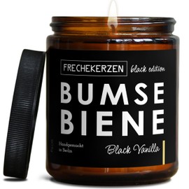 Lustige Duftkerze mit Spruch für Partner | Handgemacht aus Sojawachs | In Geschenkbox | Valentinstag Geburtstagsgeschenk | Ehe Mann, Freund, Frau, Freundin, Verlobte, Jahrestag |Black Vanilla