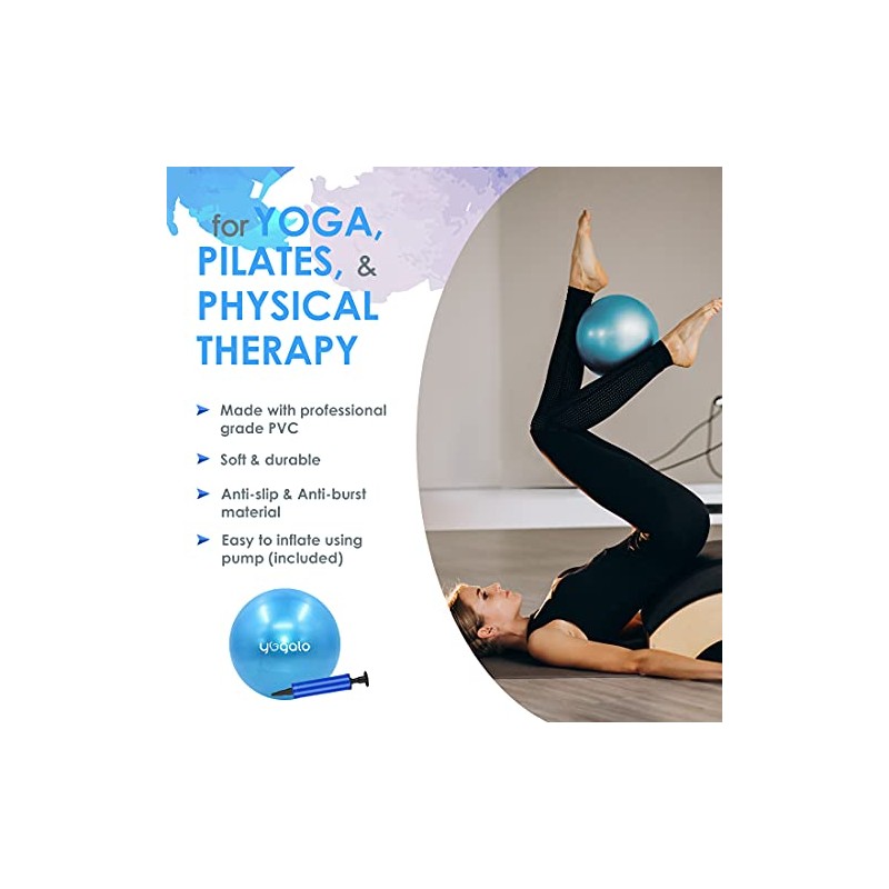 Yogalo Pilates Ring and Ball Set with Resistance Bands