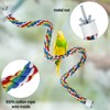 Bird Perch- Cage Rope for Parrot/Parakeet/Cockatiel Bungee Toy Comfy Colorful