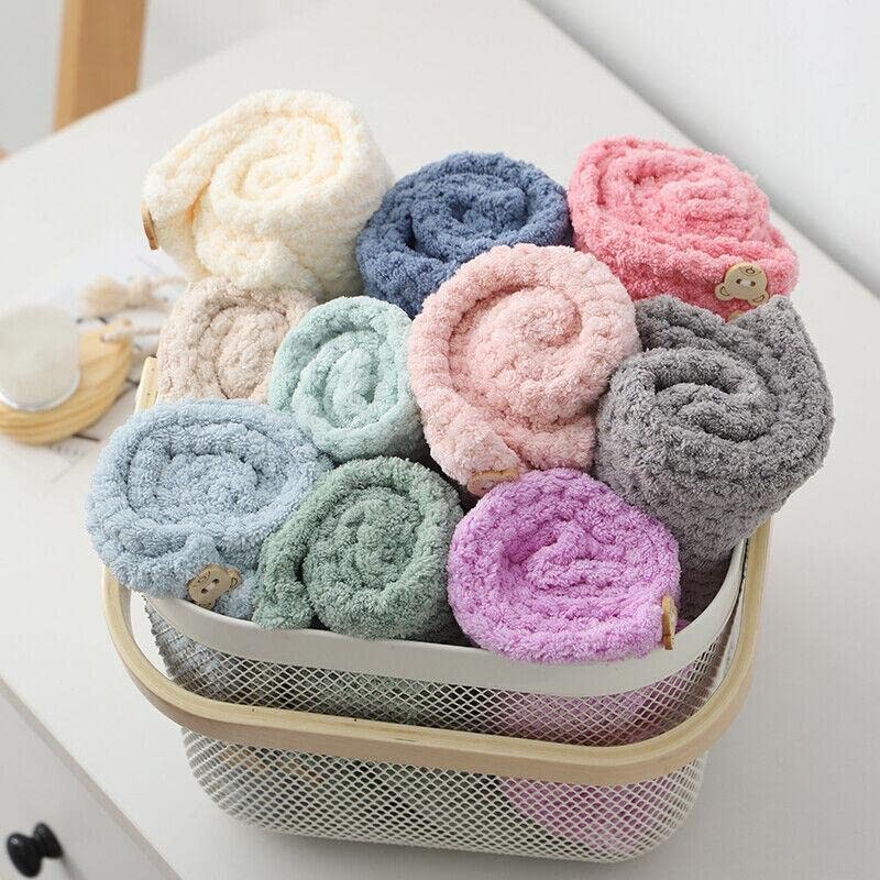 Quick Dry Hair Towel Drying Turban Bath Towel Head Wrap