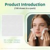 BOROLA Disposable Face Towels, 100 Count Thickening Cotton Soft Facial