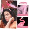TOVINANNA Flamingo Headband Soft Comfortable Lightweight Hawaiian Party Accessory for