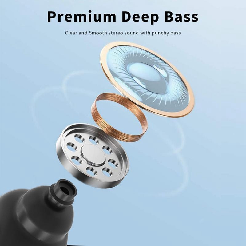 D90 Wireless Earbuds Deep Bass Stereo Built in Mic Bluetooth