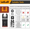LEILUO 100 Pcs Multitool Blades Japanese Teeth Fast Cutting Oscillating