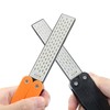 Coufce 2 Pack Double-Sided Diamond Knife Sharpener Portable Folding Pocket