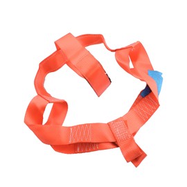 X AUTOHAUX 1 Pcs Rear Wheel Transport Tie Down Strap Motorcycle Nylon Orange