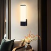 Kalium Modern Wall Sconces，Dimmable Black Wall Sconce, 3000K Warm White