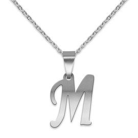 Soul-Cats Fashionable Stainless Steel Letter Chain Pendant A - Z Initials Alphabet Necklace, Stainless Steel