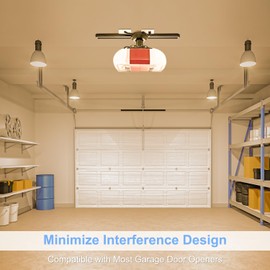 TWOPWIN Garage Door Opener Light Bulbs, 12W High Brightness 1500LM, Minimize Interference LED Light Bulbs for Garage Door Opener, FCC Listed, 3000K Warm White Bright LED Light Bulb, E26 Base, 2PK